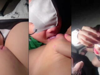 Clip: Anh grab số hưởng và em khách bướm cực múp dừng xe giữa đường bú liếm cho nhau